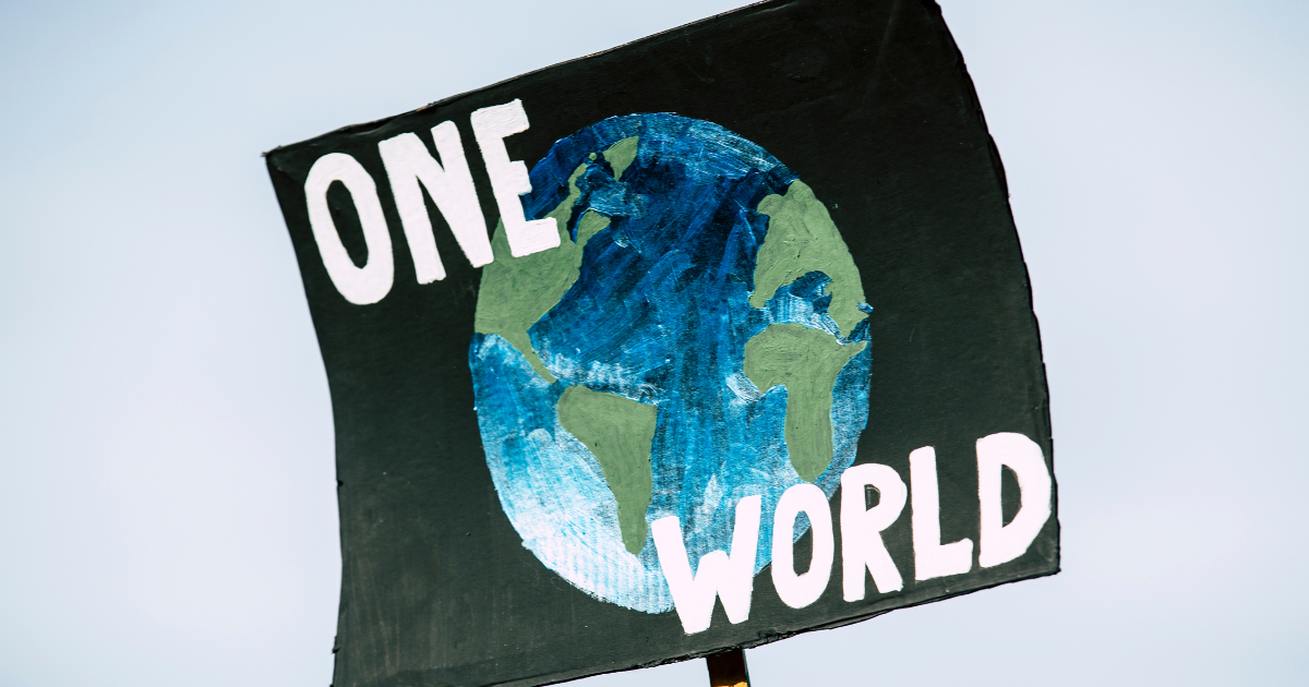 One World poster for London Climate Action Week
